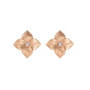 Piranesi Rose Gold Oro Fiore Small Flower Earrings E5181-RG