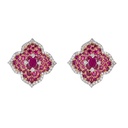 Piranesi Rose Gold Pasha Stud Earrings E5136RCUEM-WRG