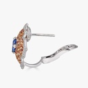 Piranesi Rose Gold Pasha Stud Earrings - Orange Sapphire E5136BCUOR-WRG #3