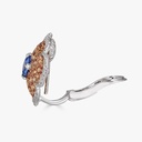 Piranesi Rose Gold Pasha Stud Earrings - Orange Sapphire E5136BCUOR-WRG #4