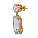 Piranesi Rose Gold Pietra Drop Earrings - White Topaz E4634-WT #2