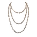 Piranesi Rose Gold Pietra Emerald Cut Chain Necklace N5999-WT72