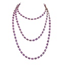 Piranesi Rose Gold Pietra Emerald Cut Chain Necklace - Amethyst N5999-AM72