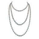 Piranesi Rose Gold Pietra Emerald Cut Chain Necklace - Blue Topaz N5999-BT72