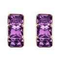 Piranesi Rose Gold Pietra Huggie Earring - Amethyst E5371-AM