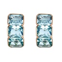 Piranesi Rose Gold Pietra Huggie Earring - Blue Topaz E5371-BT