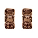 Piranesi Rose Gold Pietra Huggie Earring - Smokey Quartz E5371-SM