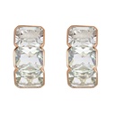Piranesi Rose Gold Pietra Huggie Earring - White Topaz E5371-WT