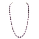 Piranesi Rose Gold Pietra Oval Chain Necklace - Amethyst N5735-AM24