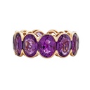 Piranesi Rose Gold Pietra Oval Eternity Band - Amethyst