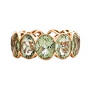 Piranesi Rose Gold Pietra Oval Eternity Band - Green Amethyst