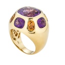 Piranesi Rose Gold Pietra Ring - Amethyst