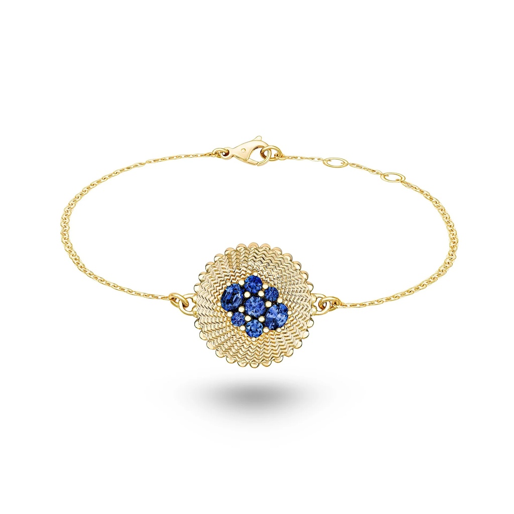 Marceline Seven Sisters Blue Sapphire Bracelet AB007BBSYG-MR