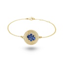 Marceline Seven Sisters Blue Sapphire Bracelet AB007BBSYG-MR