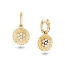 Marceline Seven Sisters Diamond Earrings With Gold Hoops E019AYG-MR