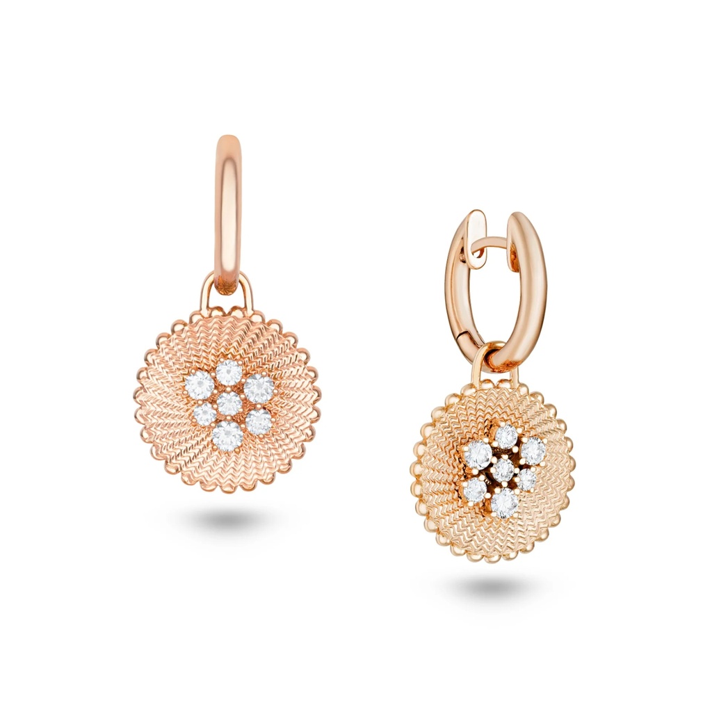 Marceline Seven Sisters Diamond Earrings With Gold Hoops E019AYG-MR #3