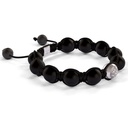 Shamballa Jewels White Gold & Cermaic10mm Bead Braided Bracelet D234733 #3