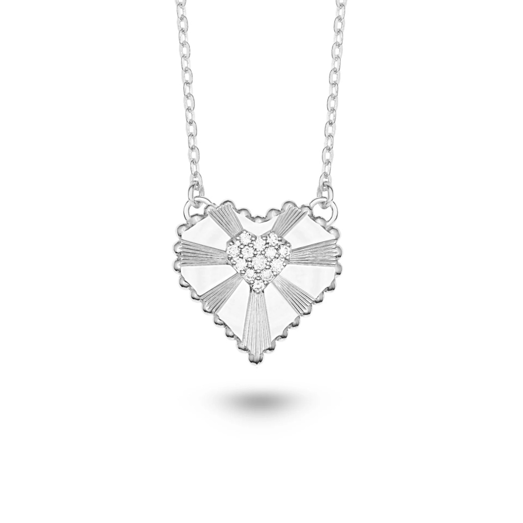 Marceline Small Heart Of The World Necklace AN035AYG-MR #3