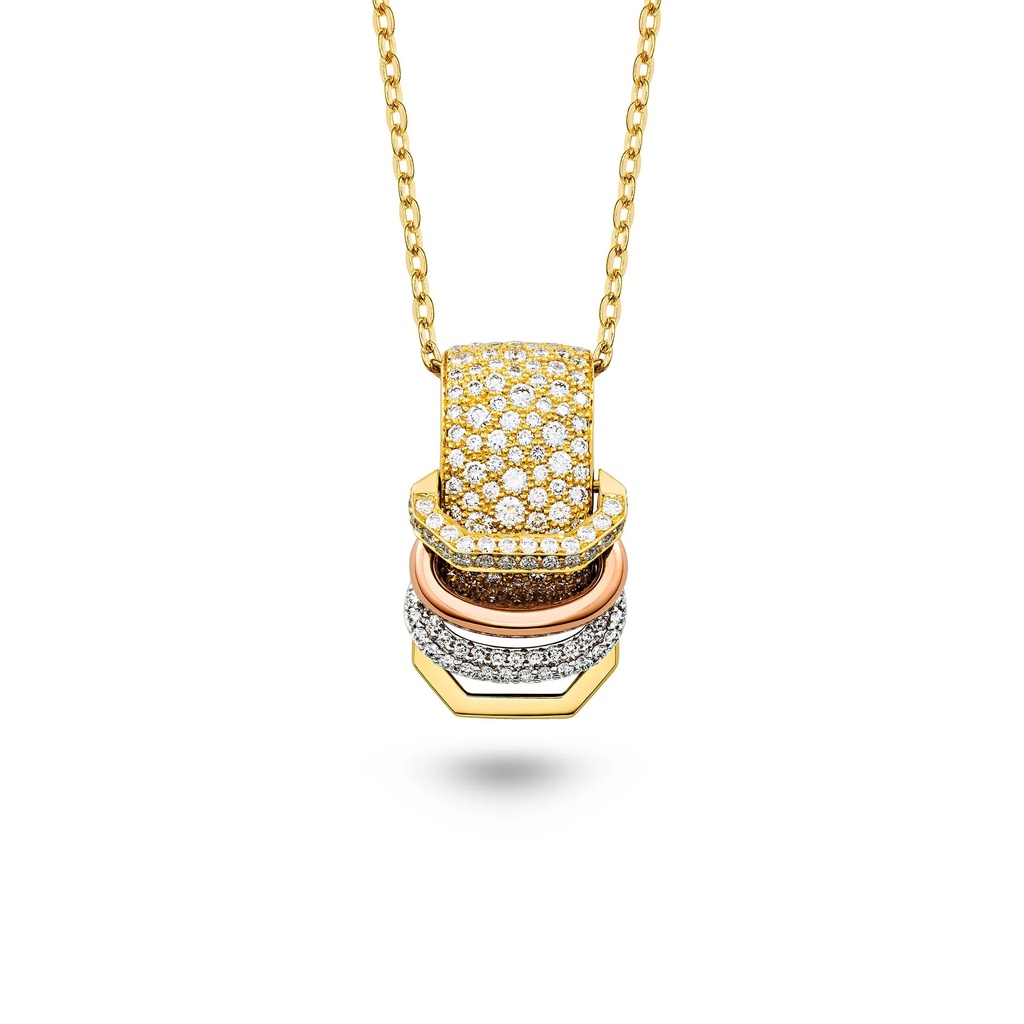 Marceline The Akasha Necklace With Diamonds P066AYPWG-CH019YG42