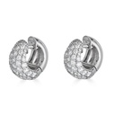 Piranesi White Gold Dome Huggie Earring E5406-DIA/WG #2
