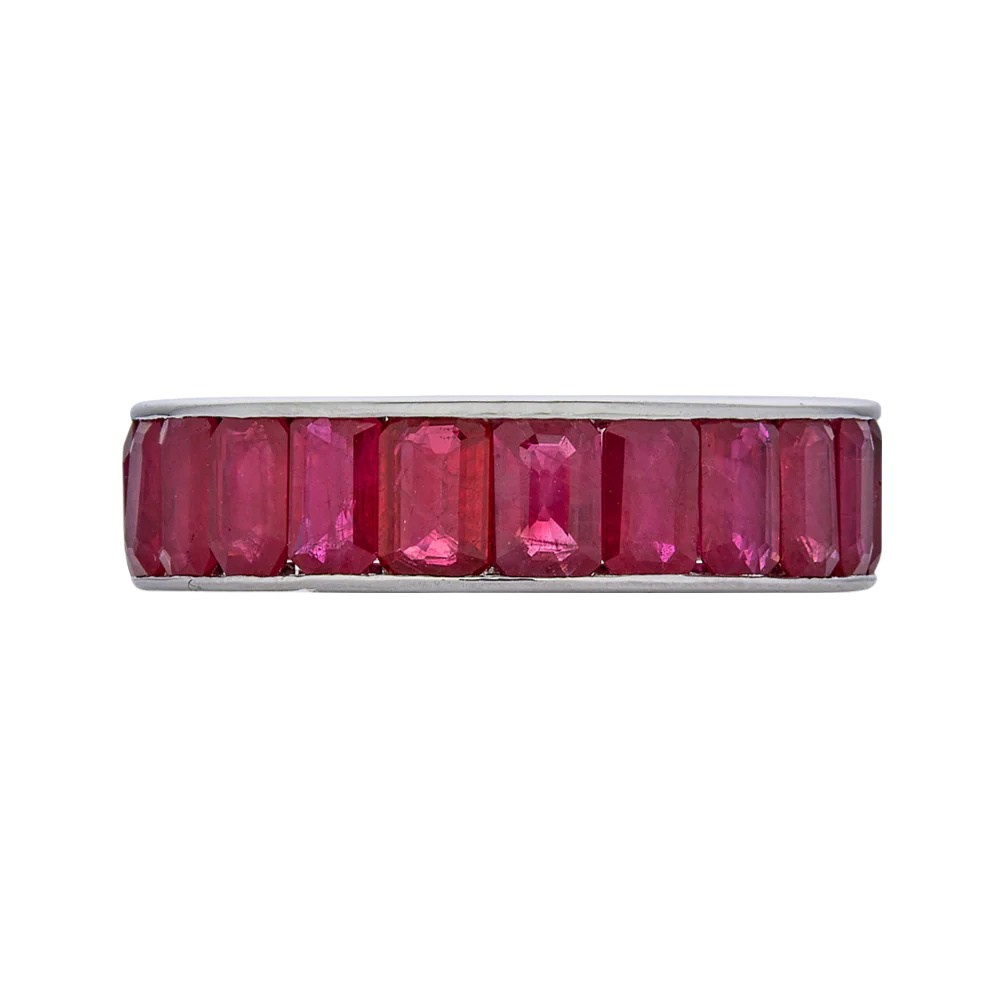 Piranesi White Gold Eternity Channel Set Band