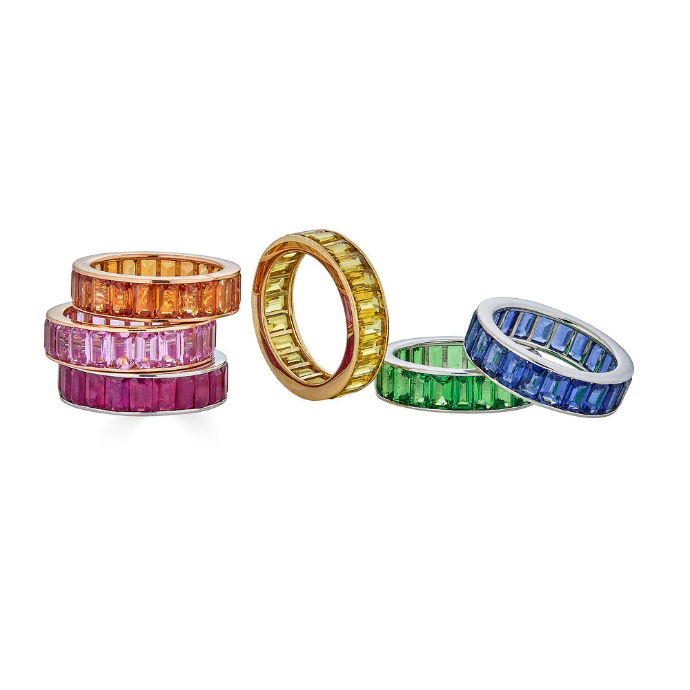 Piranesi White Gold Eternity Channel Set Band #2