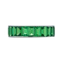 Piranesi White Gold Eternity Channel Set Band - Tsavorite
