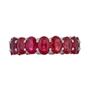 Piranesi White Gold Eternity Oval Band