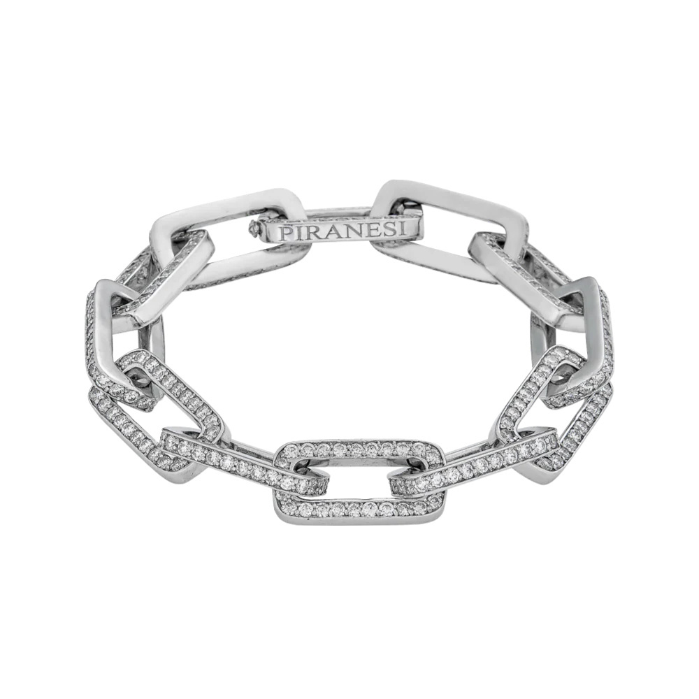 Piranesi White Gold Link Bracelet B4296-DIA