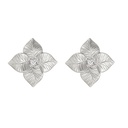 Piranesi White Gold Oro Fiore Large Flower Earrings E5179-WG