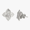 Piranesi White Gold Oro Fiore Small Flower Earrings E5181-WG #2