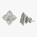 Piranesi White Gold Oro Fiore Small Flower Earrings With Diamonds E5182WD-WG #2