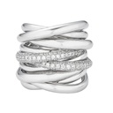 Piranesi White Gold Oro Wave Ring