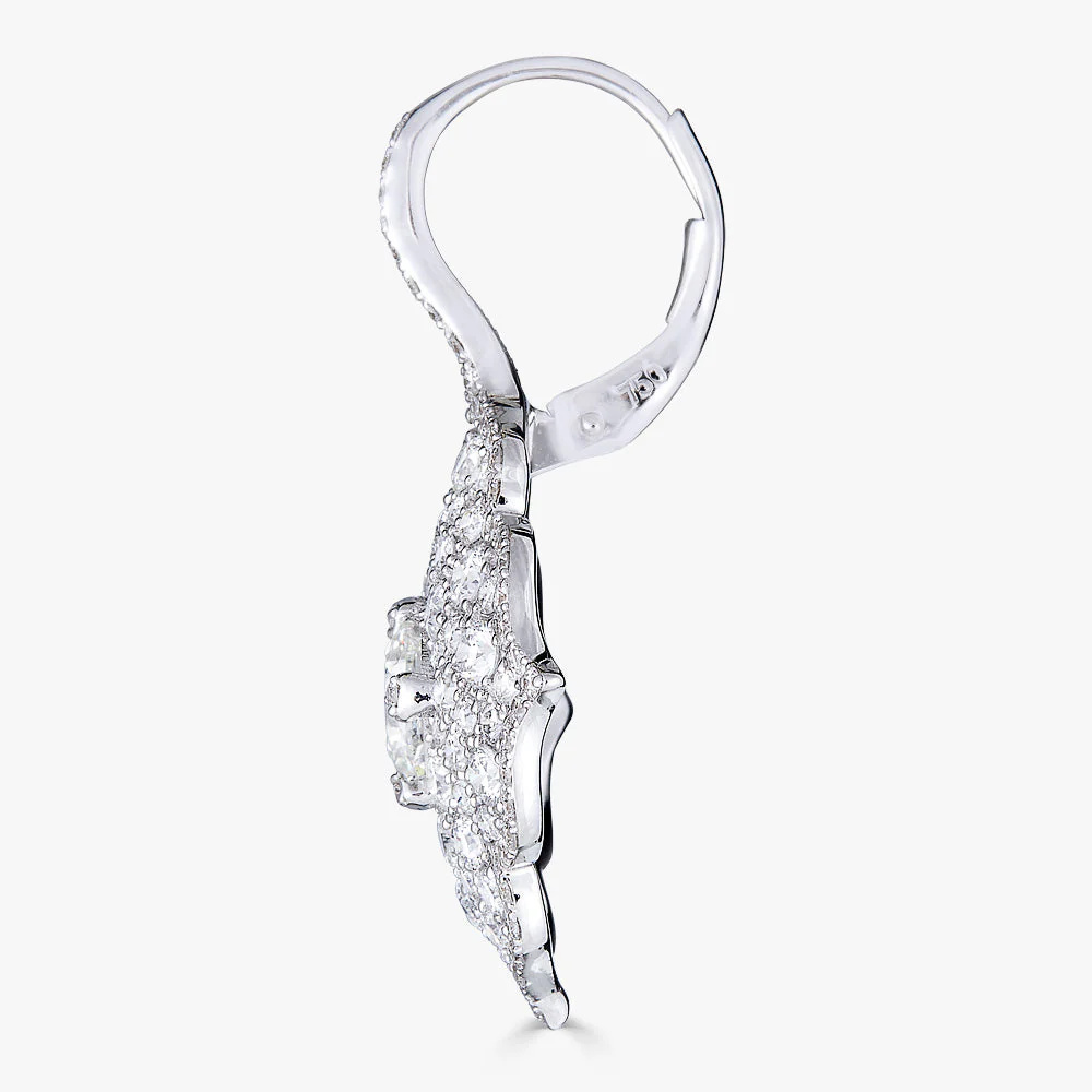 Piranesi White Gold Pasha Drop Earrings E5132WDCU-WG #3