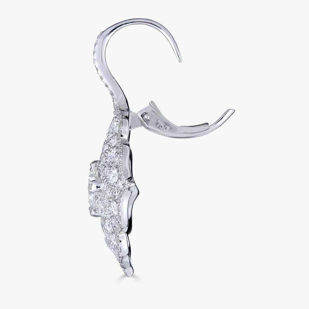 Piranesi White Gold Pasha Drop Earrings E5132WDCU-WG #4