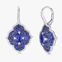 Piranesi White Gold Pasha Drop Earrings - Blue Sapphire E5132 #2