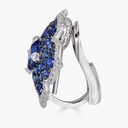 Piranesi White Gold Pasha Stud Earrings - Blue Sapphire E5136 #3