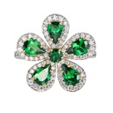 Piranesi Yellow Gold Classic Flower Ring - Tsavorite
