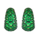 Piranesi Yellow Gold Dome Huggie Earring - Tsavorite E5406-TSA