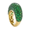 Piranesi Yellow Gold Dome Ring - Tsavorite #2