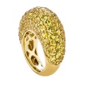 Piranesi Yellow Gold Dome Ring - Yellow Sapphire #2