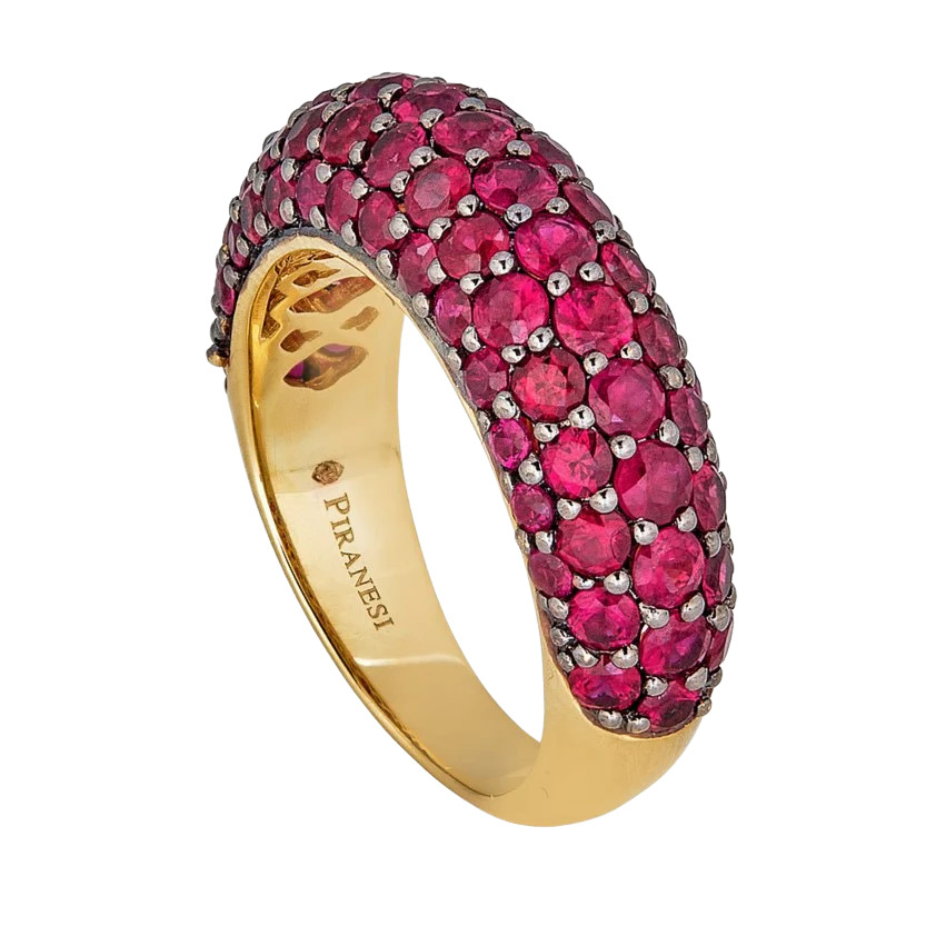 Piranesi Yellow Gold Dome Small Ring