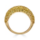 Piranesi Yellow Gold Dome Small Ring - Yellow Sapphire #3
