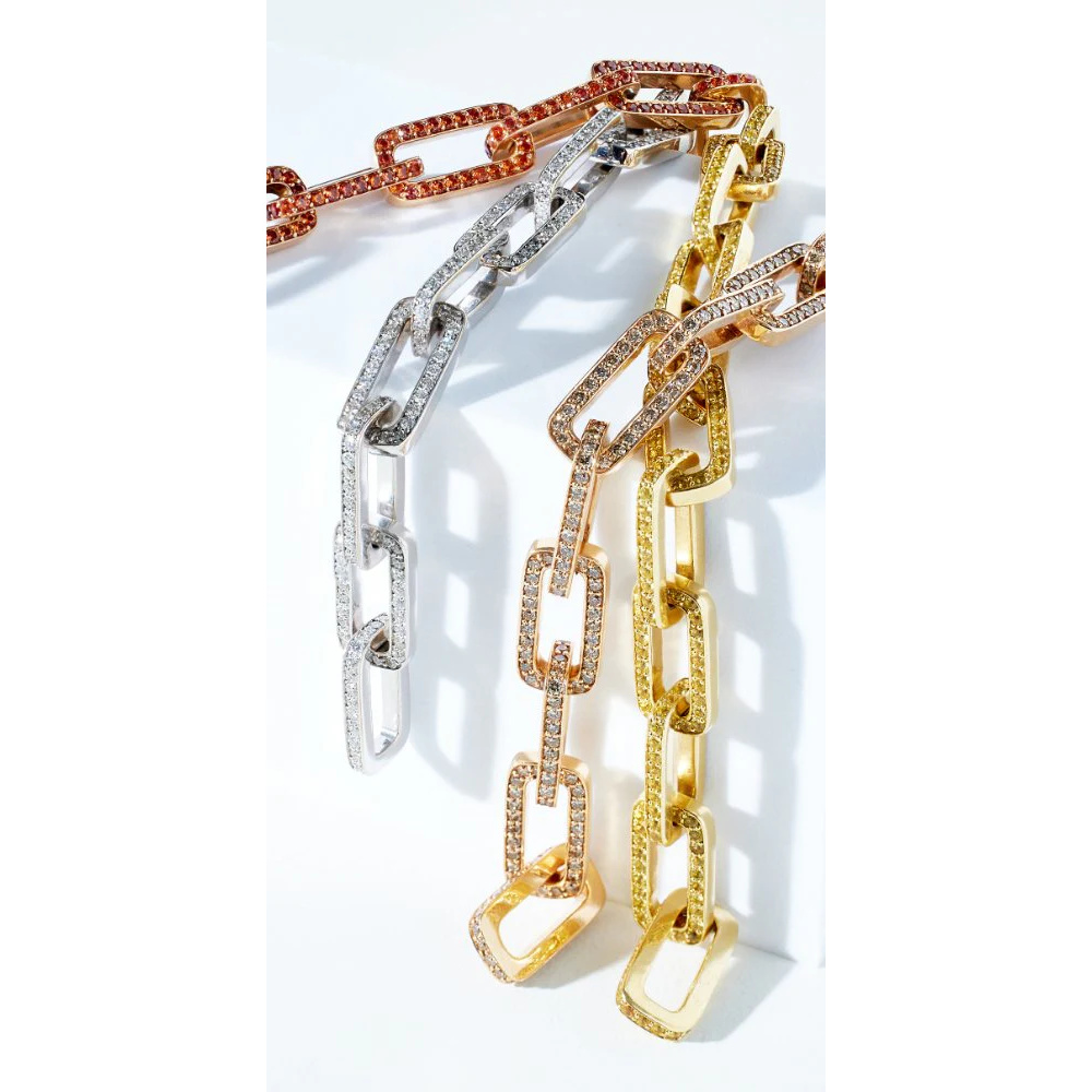 Piranesi Yellow Gold Link Bracelet - Yellow Sapphire B4296-Y #2