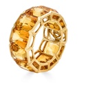 Piranesi Yellow Gold Pietra Emerald Cut Eternity Band - Yellow Citrine #2