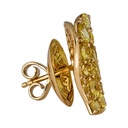 Piranesi Yellow Gold Wave Heart Medium Earring - Yellow Sapphire E5389-Y #2