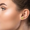 Piranesi Yellow Gold Wave Heart Small Earring - Yellow Sapphire E5017-Y #3