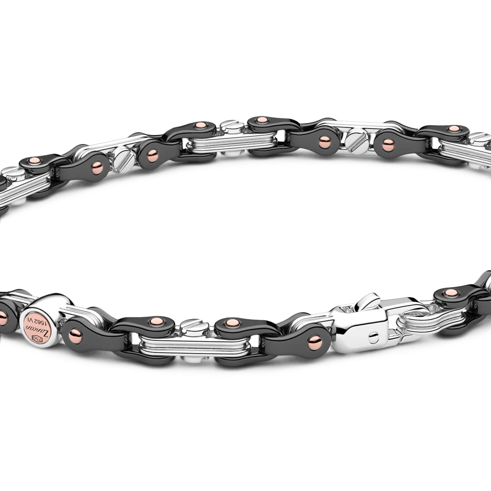 Zancan Zancan 18K Gold And Black Ceramic Bracelet KB035 #2