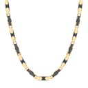 Zancan Zancan 18K Gold And Black Ceramic Necklace KC057-55