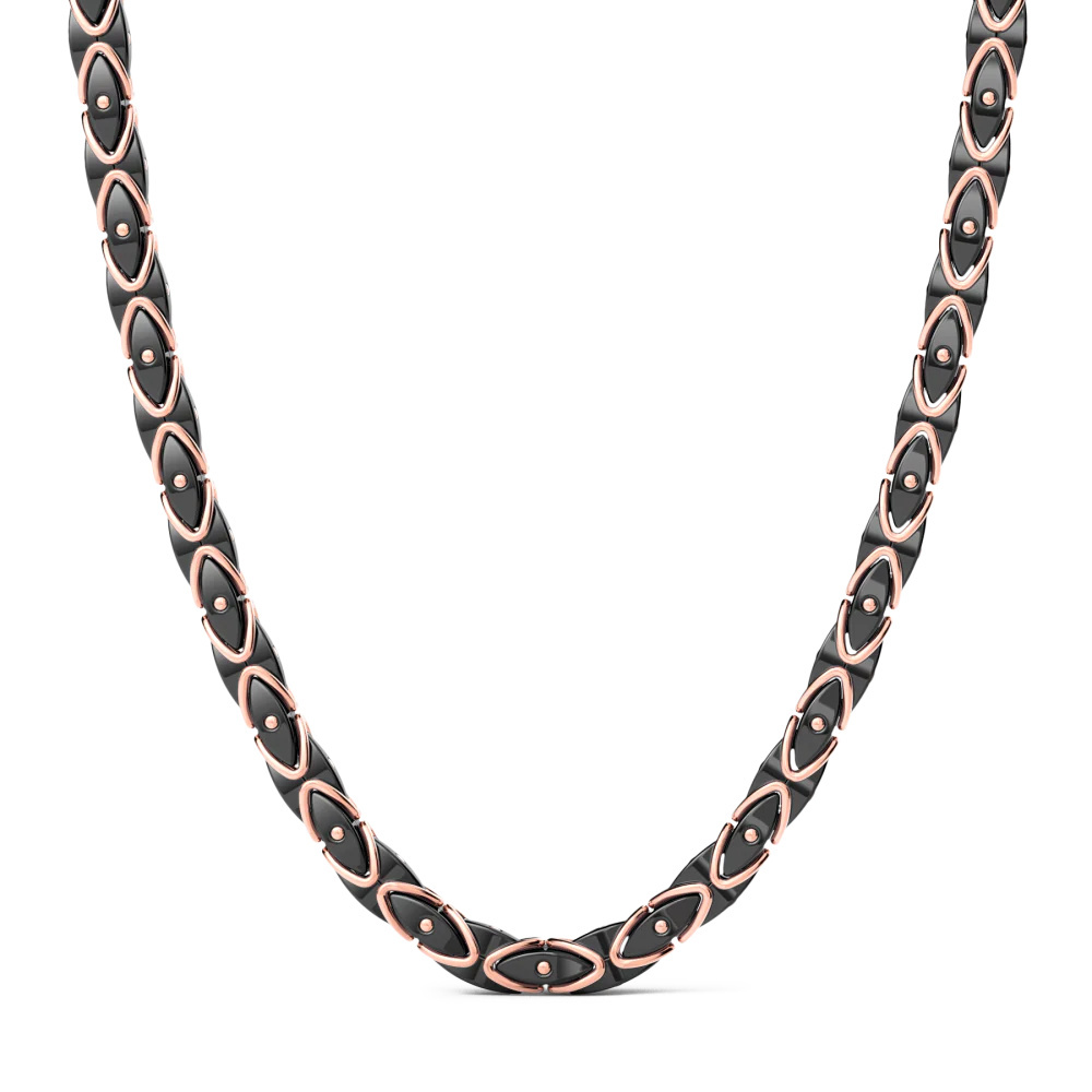 Zancan Zancan 18K Gold And Black Ceramic Necklace KC059R-N55